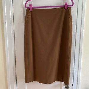 MaxMara Classic Brown Midi Skirt
